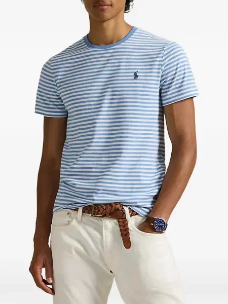 Кожени лоуфъри Polo Ralph Lauren бродирани синьо