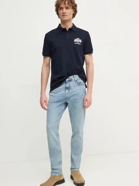Tommy Hilfiger Polokošeľa Icon Graphic Tmavomodrá