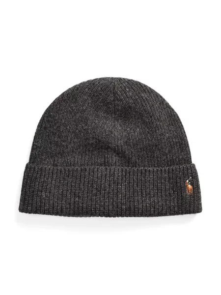 Polo Ralph Lauren căciulă pentru bărbați cu lână gri