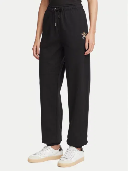 Teplákové kalhoty Guess Jeans černé