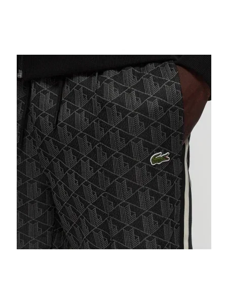 Lacoste pantaloni de trening maro modelator negru