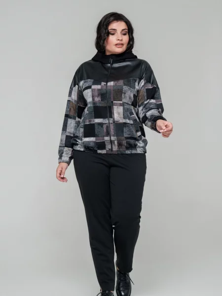 Кофта All Posa вовна/віскоза чорний