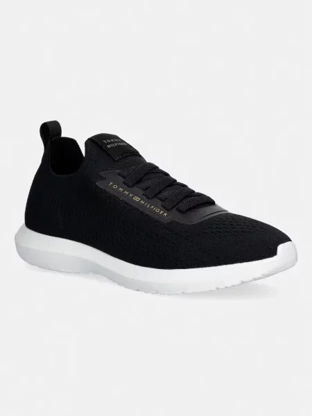 Sneakers Tommy Hilfiger Th Knit Extralight Runner negru