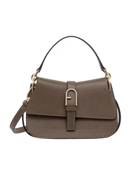 Furla torebka crossbody skórzana brązowa