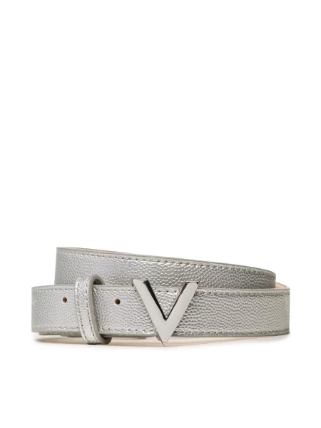Ремень Valentino с ремешками серебряный