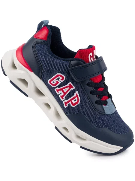 Dziecięce buty sneakersy sportowe dla chłopca na rzep GAP SACRAMENTO czerwone