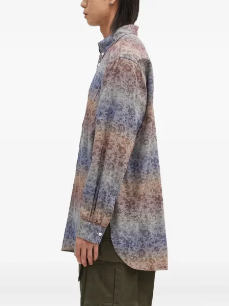 Cămașă Engineered Garments cu model floral albastru
