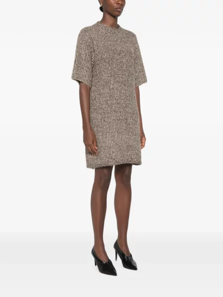 Bouclé rochie mini Fabiana Filippi cu paiete maro