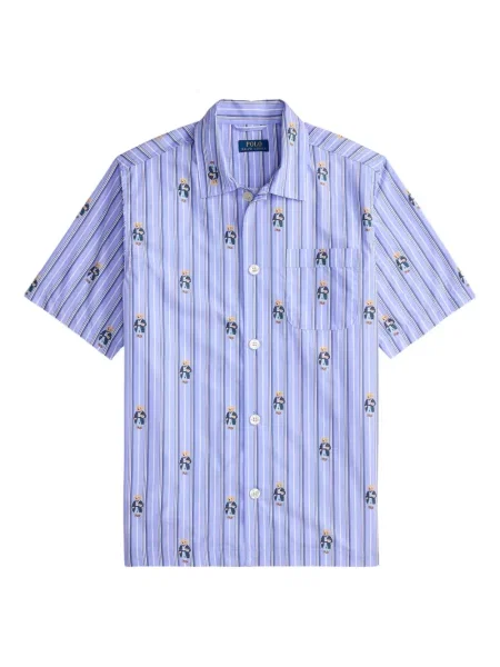Briaunotas pusiau užtrauktukas zomšinės bokseriai Polo Ralph Lauren balta