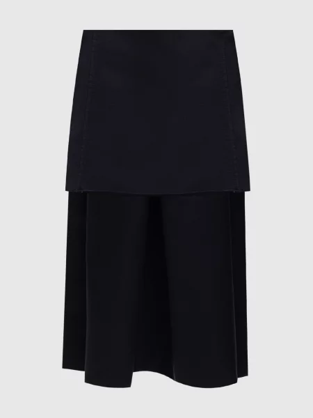 Спідниця міні із шовку Prada чорна