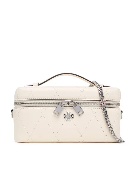 Kabelka Tory Burch Charlie Krémová