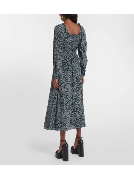 Rochie midi Altuzarra de mătase cu imagine până la genunchi