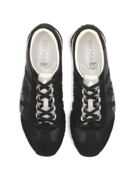 Sneakerși Premiata din piele negru