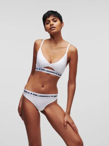 KARL LAGERFELD Bralette melltartó fehér