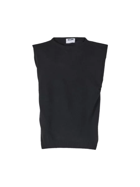 Top Moschino wełniany czarny