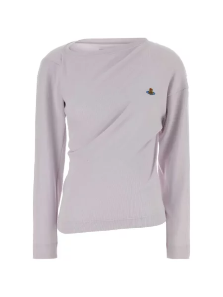 Koszulka Vivienne Westwood ze stretchu fioletowa