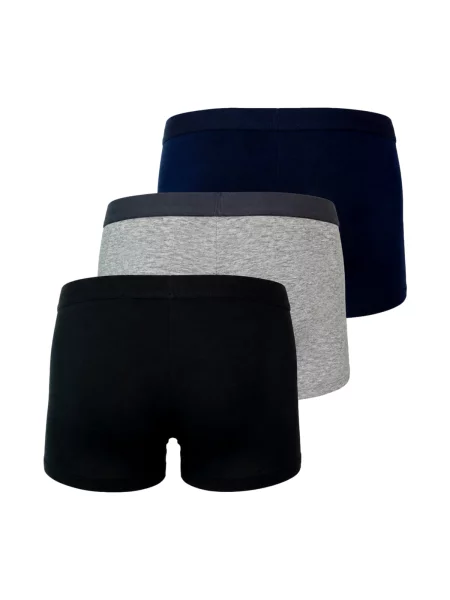 Emporio Armani Boxerky námornícka modrá / sivá melírovaná šedobiela čierna