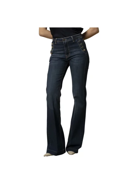 Długie jeansy Kocca niebieskie