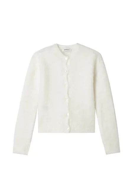 Cardigan Enföld tricotate alb