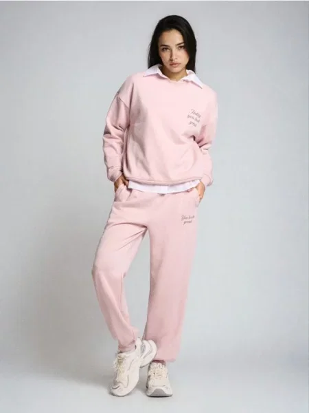 Джогери з м’якою внутрішньою стороною рожевий