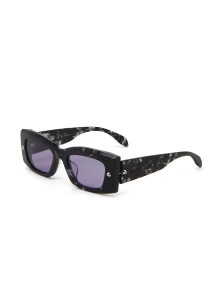 Saulės akiniai Alexander Mcqueen Eyewear su spygliais juoda