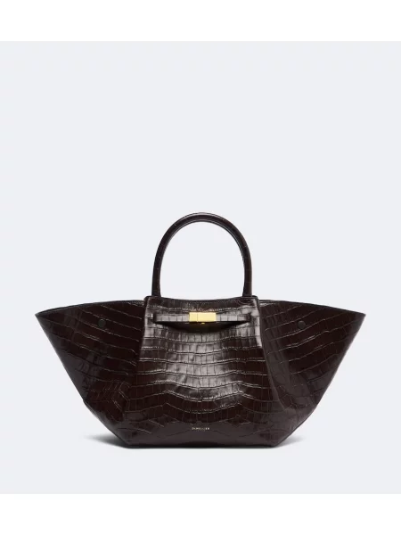 Top Demellier din piele maro