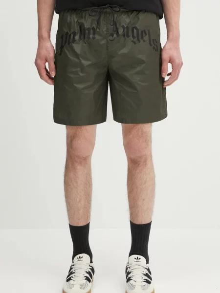 Slip de baie Palm Angels cu autograf verde