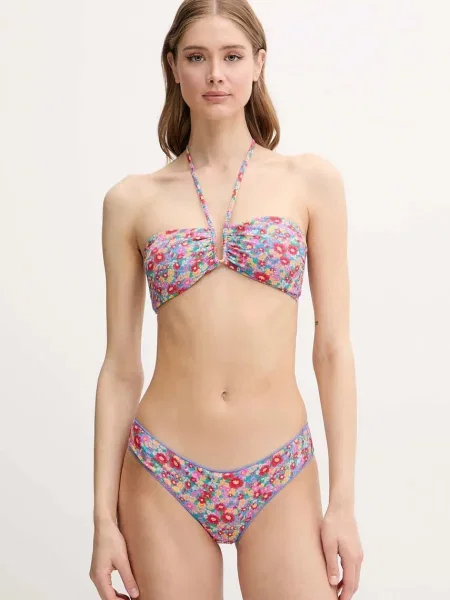 Rip Curl biustonosz kąpielowy LAS FLORES lekko usztywniona miseczka czerwony