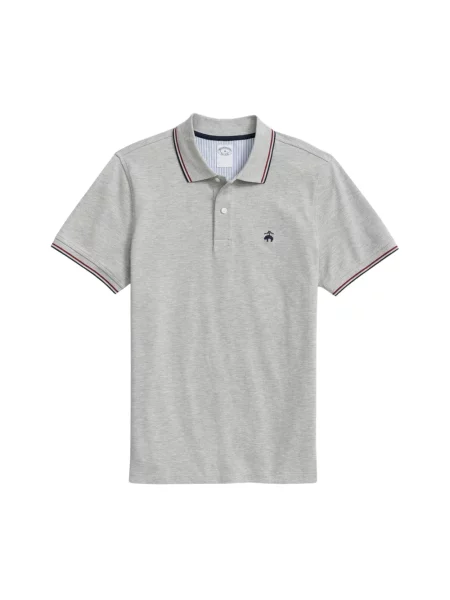 Koszulka polo Brooks Brothers polarowa szara
