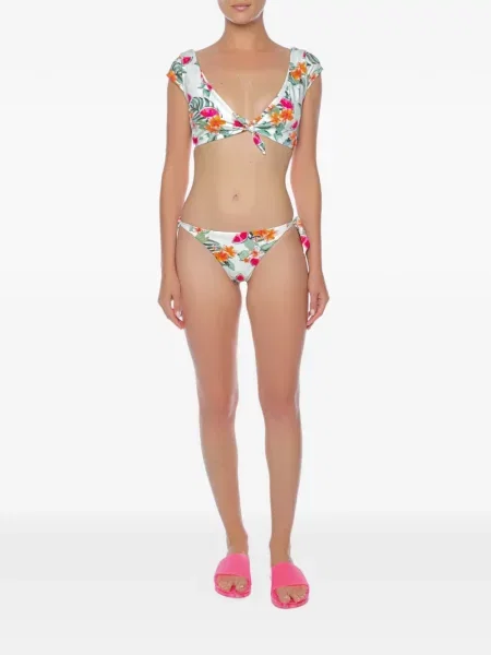 Top Banana Moon cu model floral cu imagine