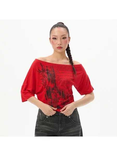 Блузка Cropp красная