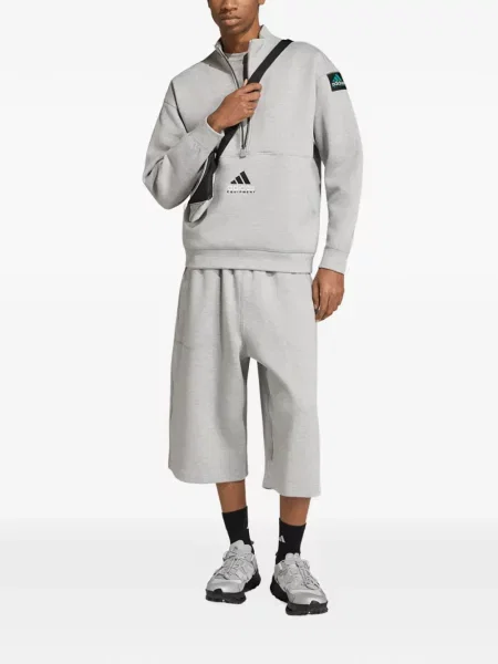 Hanorac cu fermoar Adidas gri