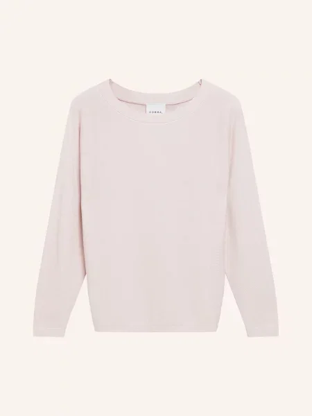 Comma Sweter Z Błyszczącą Przędzą rosa