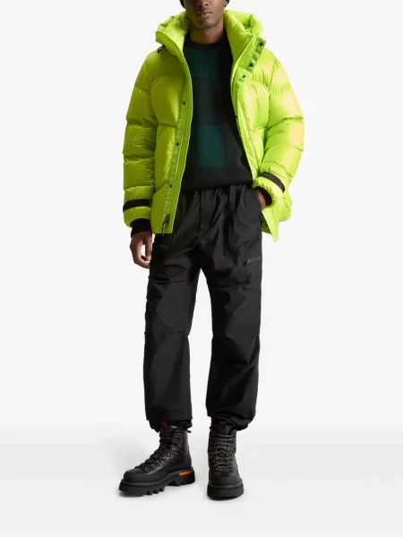 Sweter Woolrich wełniany w kratkę zielony