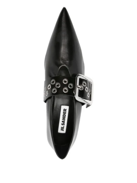 Balerini Jil Sander cu cataramă negru