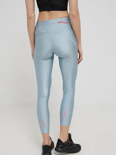 Legíny adidas Performance hladké modré