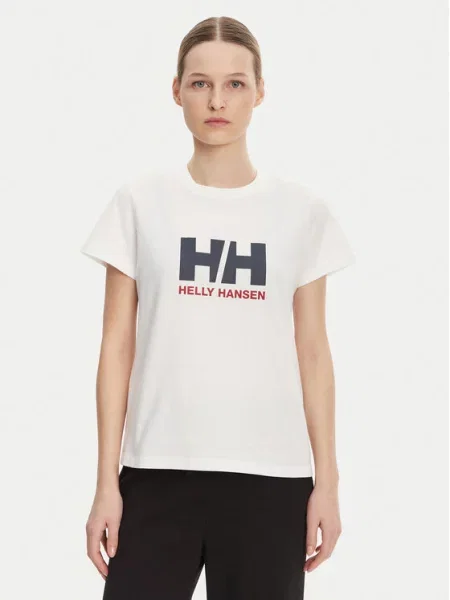 Helly Hansen Футболка Logo Regular Fit білий