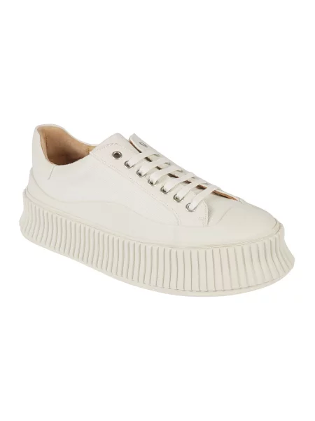 Sneakersy Jil Sander na platformie białe