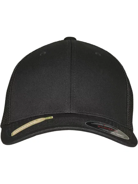 Kapa Flexfit z mrežo črna