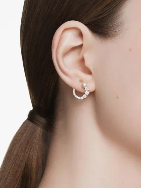 Kolczyki Swarovski białe
