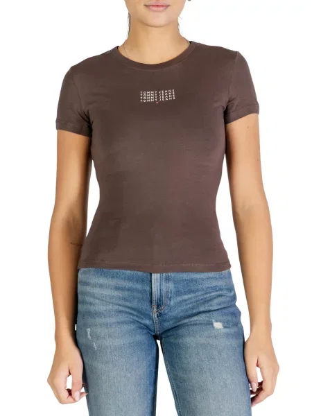 Majica Tommy Hilfiger Jeans rjava