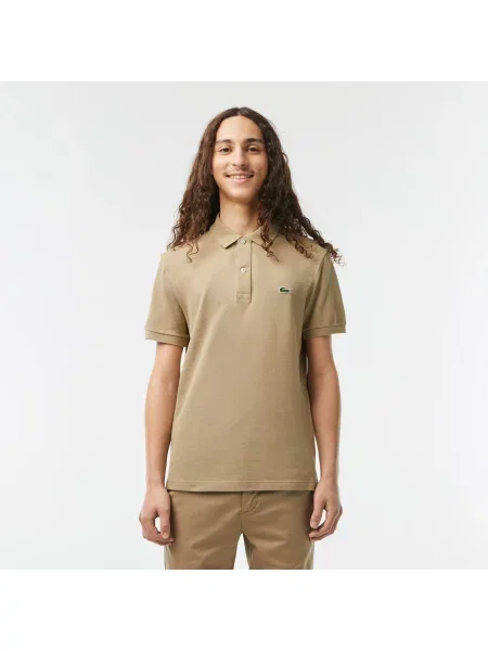 Lacoste поло чоловіче Slim Fit бежеве