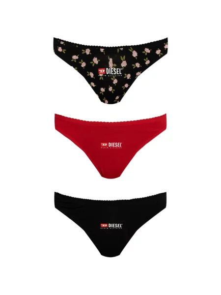 Chiloți tanga Diesel cu imagine negru