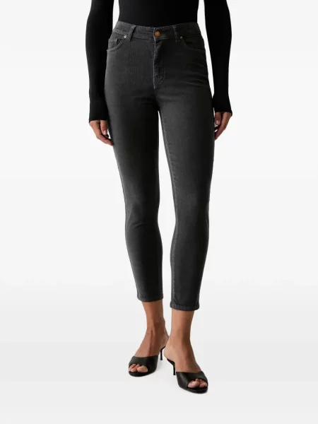 Pantaloni Fracomina de catifea cord skinny fit gri