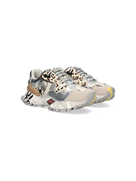 Pantofi Exé Shoes cu model leopard gri