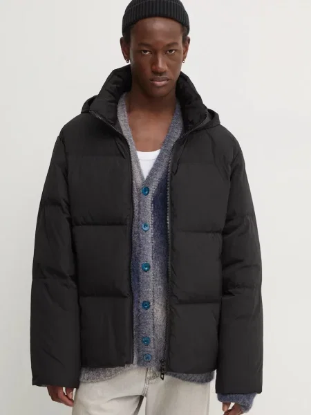 Diesel geacă de puf W-RAVEEL bărbați de iarnă oversize negru