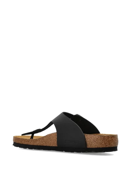 Bőr csatos szandál Birkenstock fekete