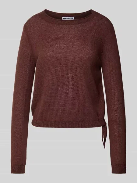 Sweter z okrągłym dekoltem i tunelem Review