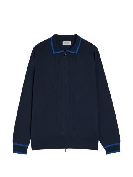 Cardigan John Smedley albastru