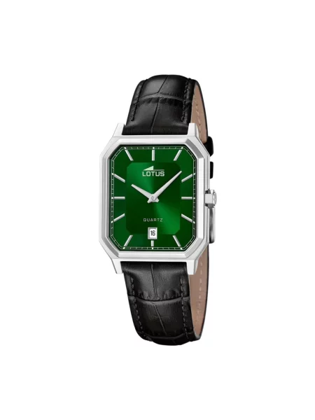 Lotus Analogové hodinky Date watch Square Series' zelená